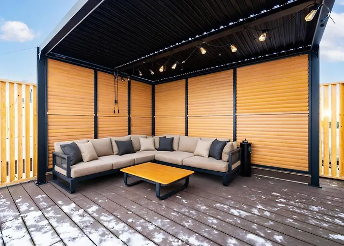 شقة Golden Sands Prostywynajem Rooftop Terrace And Parking